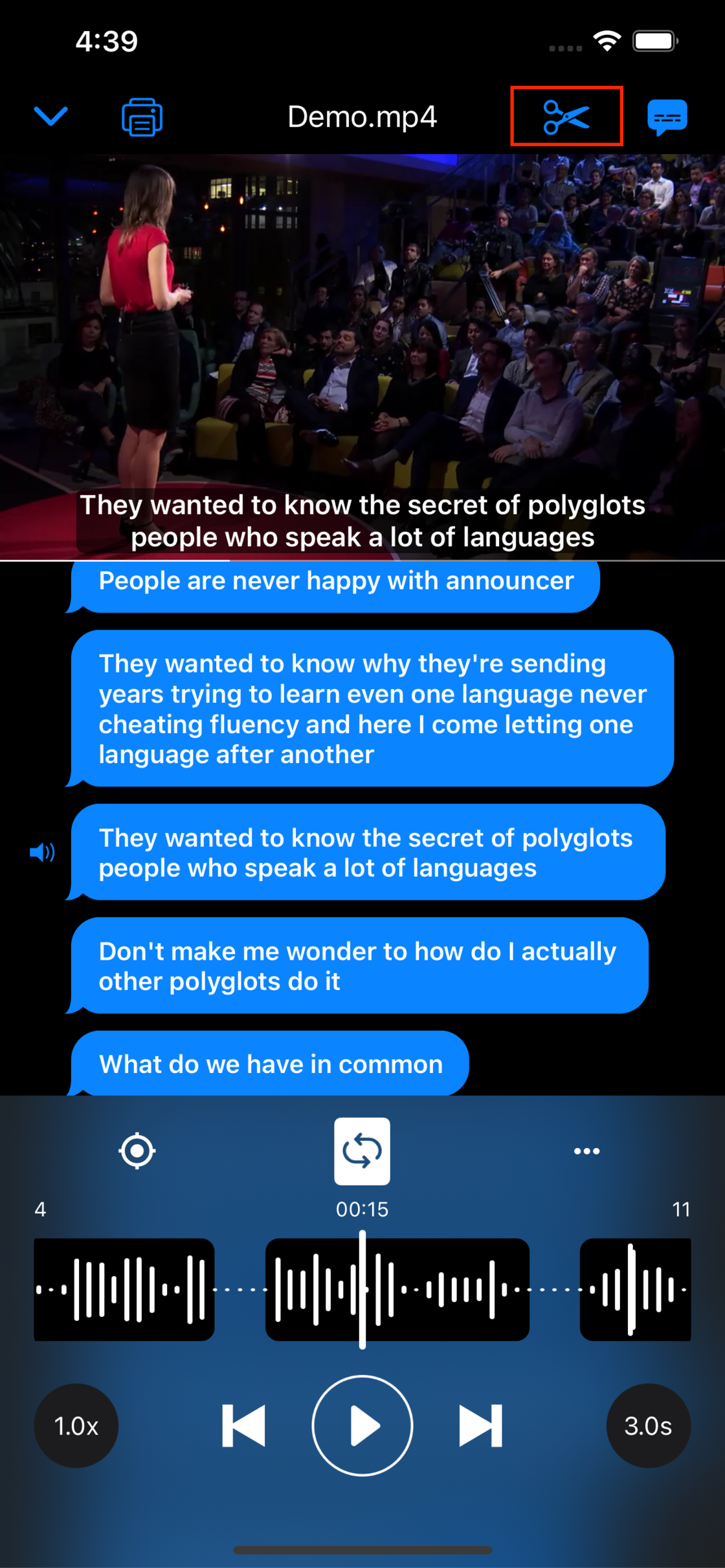 我是如何利用APP提高英语听力 - 一款能自动断句的播放器