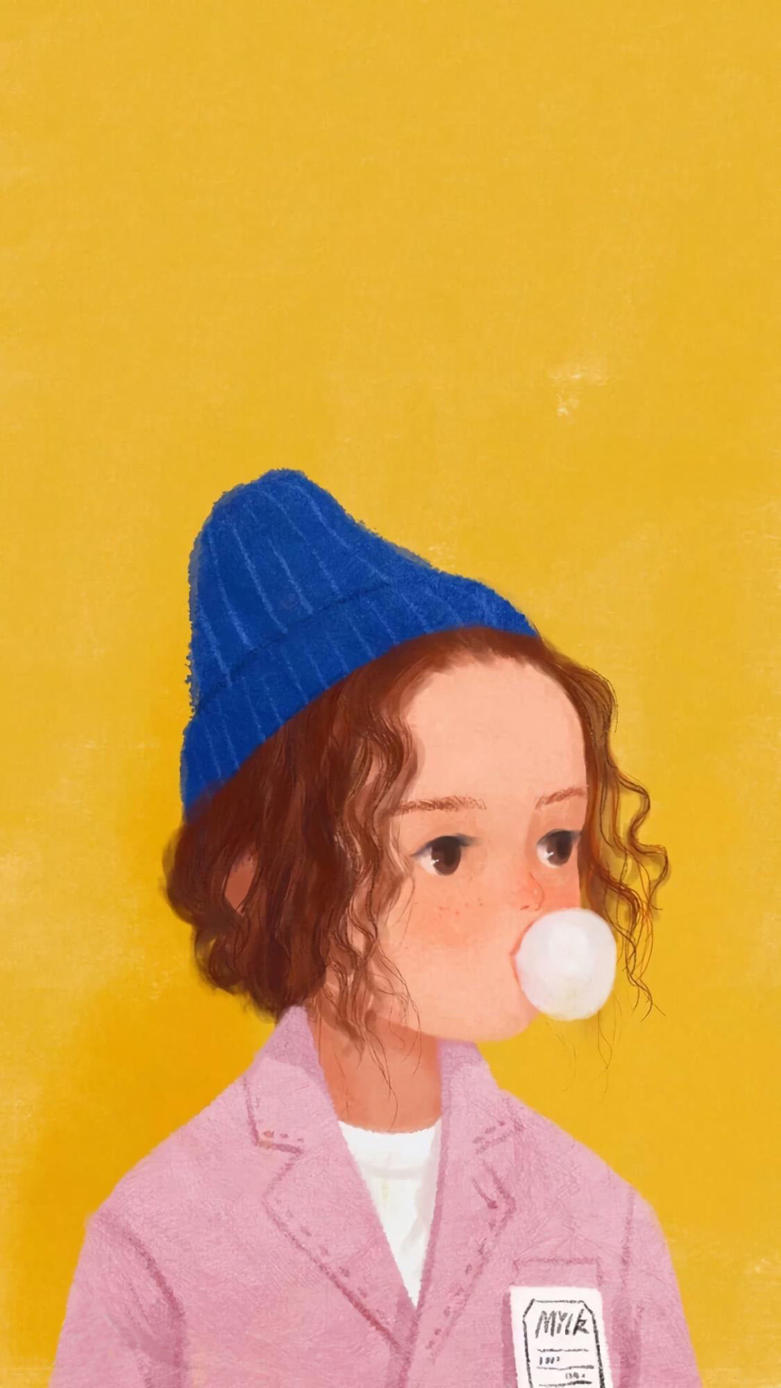 壁纸:纯色系之 yellow暖黄,简约卡通 看着顺眼