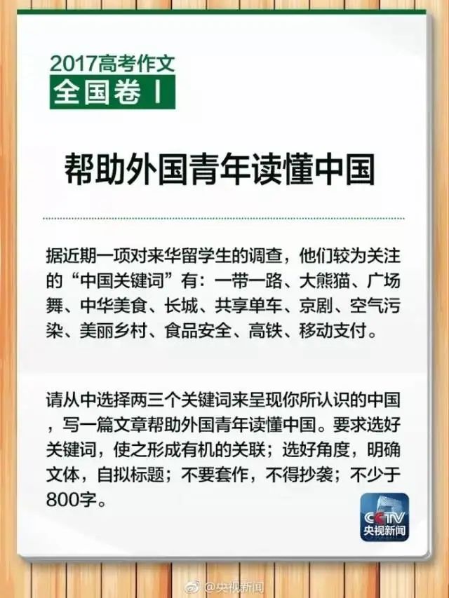 盘点历年高考全国卷作文题：45年，满满的时代印记