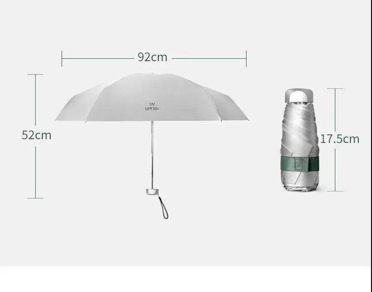 40°都不怕，黑科技防晒伞，小如手掌，晴雨随行，出街净赚回头率