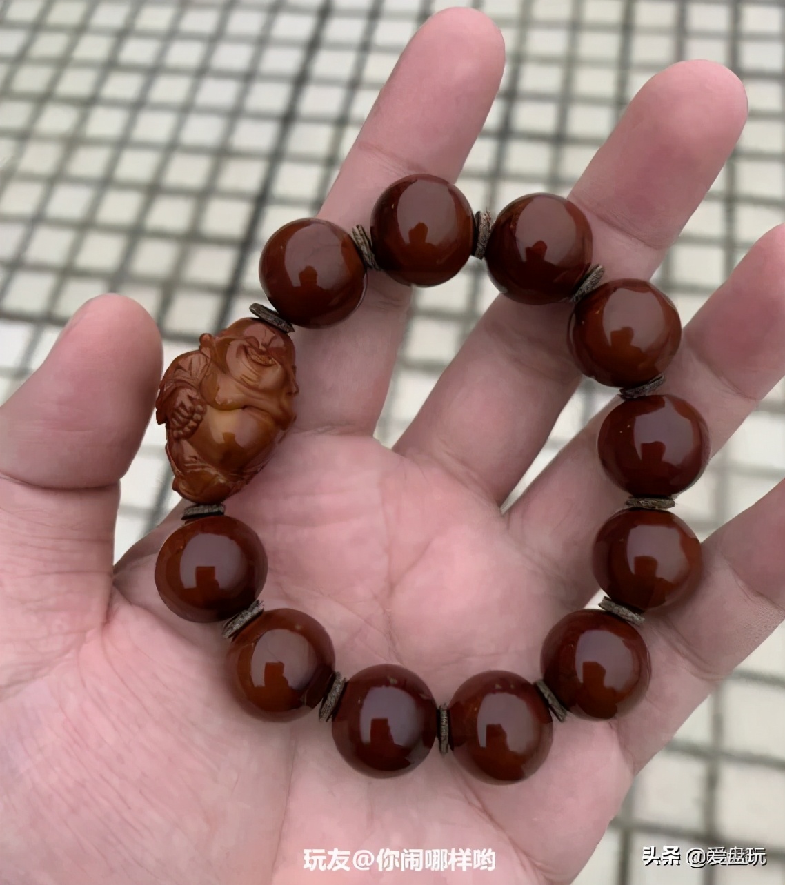 橄榄核手串包浆图片(3个月盘透) - 赤虎壹号