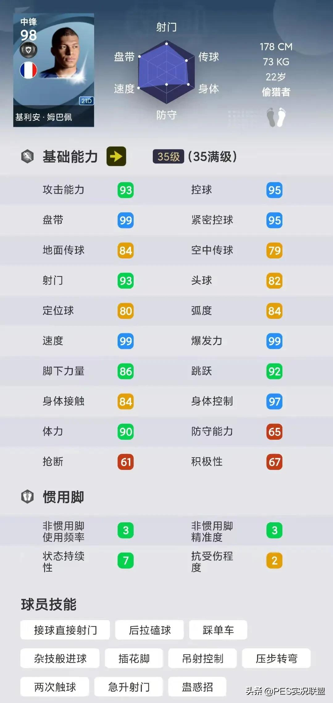 C罗适合成为现役第一中锋(强力神锋top10！实况足球国服21赛季使用率最高的十大中锋盘点)