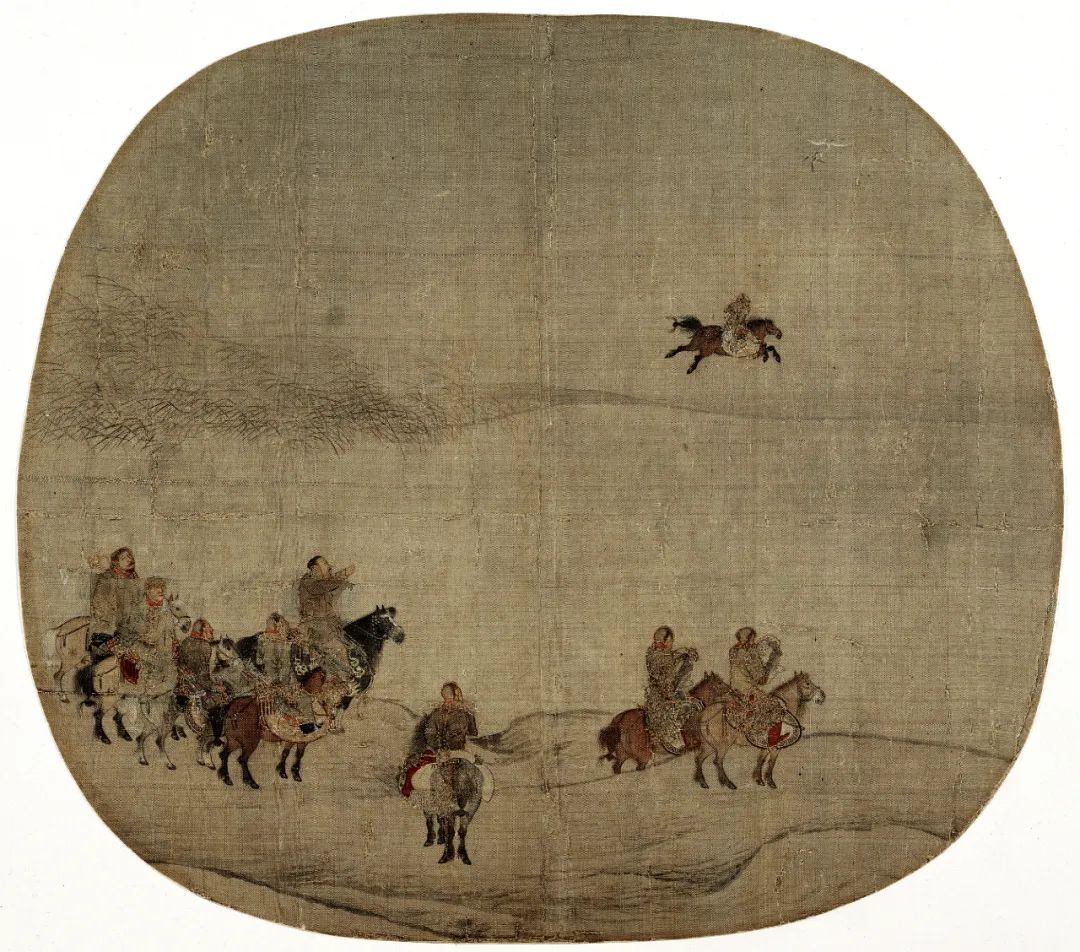 宋 陈居中《胡骑春猎图》欣赏