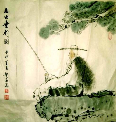 古今江山一杯酒,离愁别绪我无忧.钓鱼翁1