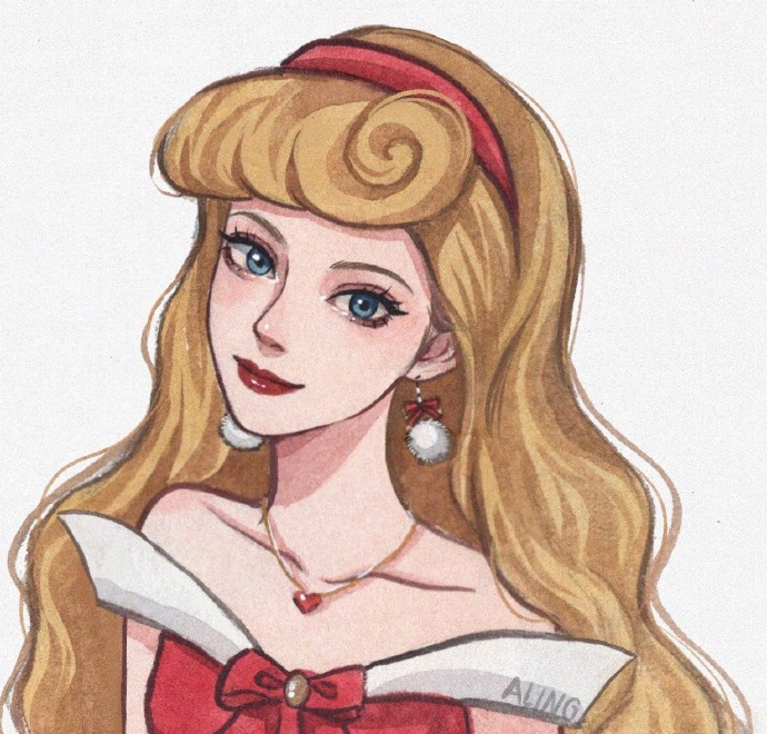 画师为迪士尼公主绘制圣诞新衣，乐佩可爱满分，艾莎女王范十足