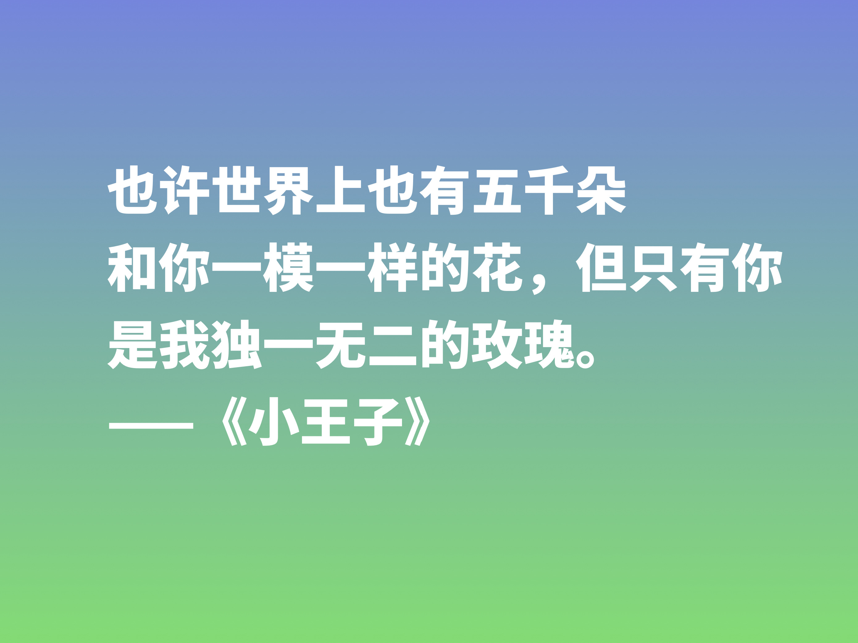 经久不衰的读物，细品小说《小王子》这十句格言，蕴含着博大的爱