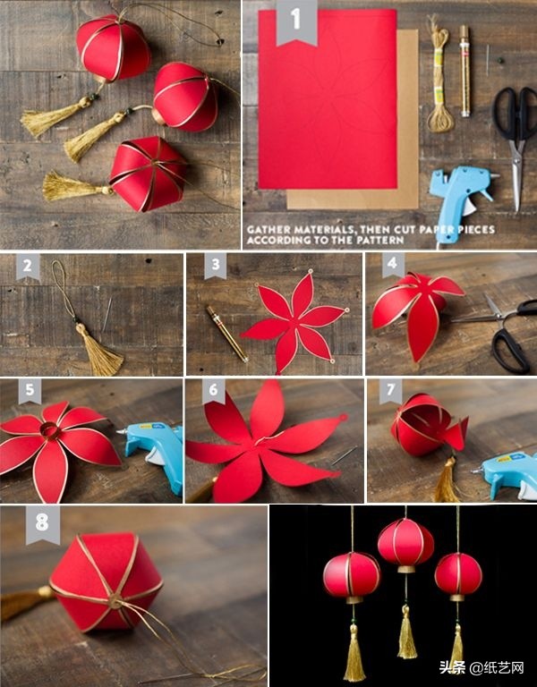 4个红包灯笼制作方法一起来做红包灯笼diy教程