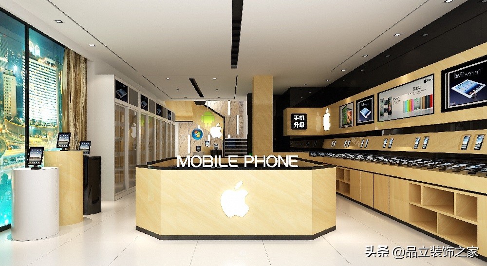 手机专卖店装修展示设计效果图