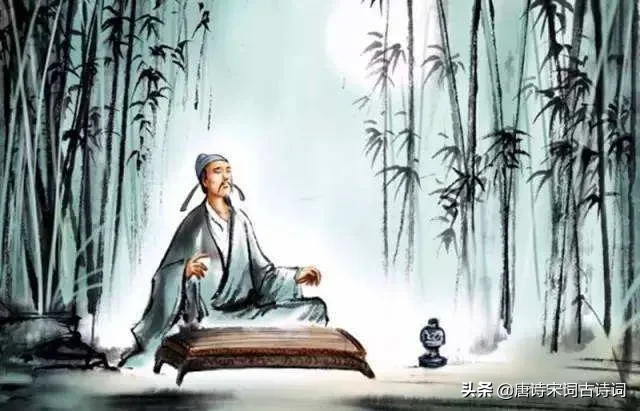 王維：倚杖柴門外，臨風聽暮蟬