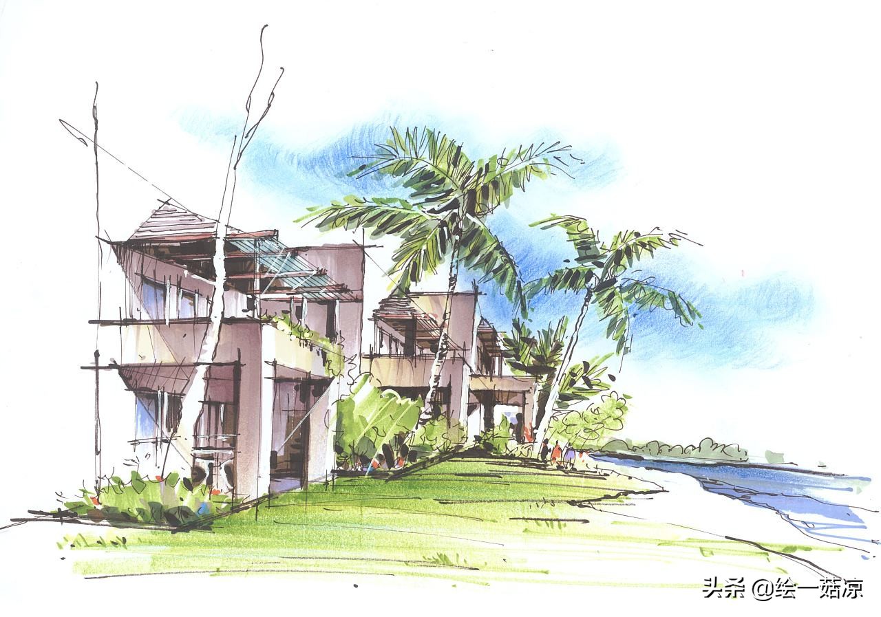 马克笔基础入门，超级简单驾驭