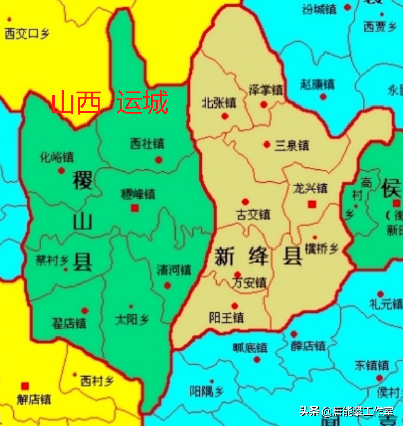 新绛县各村地图图片