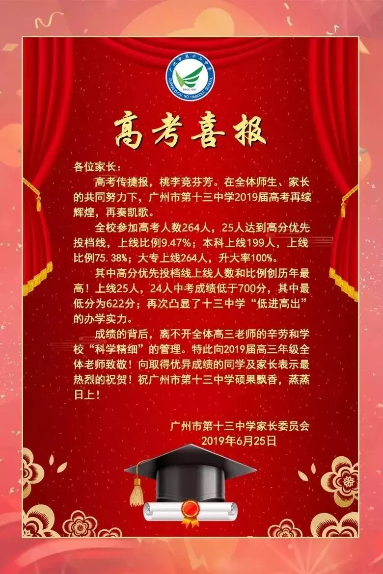 新增17校高考喜报！黄冈、天省、培正、三中、中大附中……