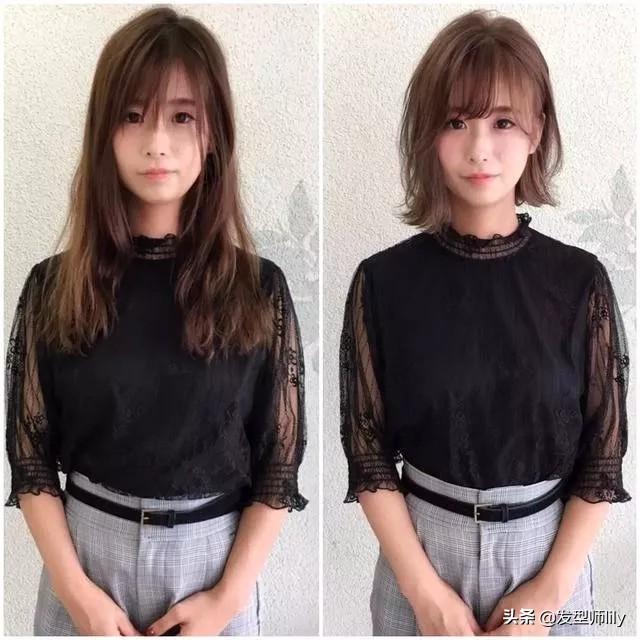 长发剪短，选“锁骨短发”时尚减龄，烫内扣，外翻，微卷，都很美