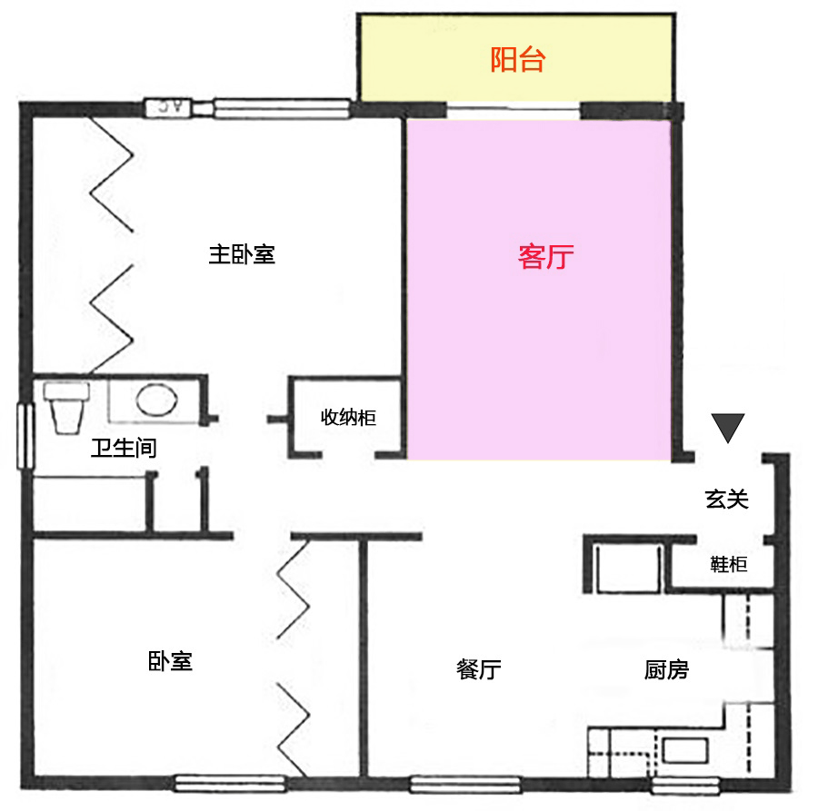 把客厅和阳台打通后，变身厨房、餐厅、100平的房子秒杀200平大宅