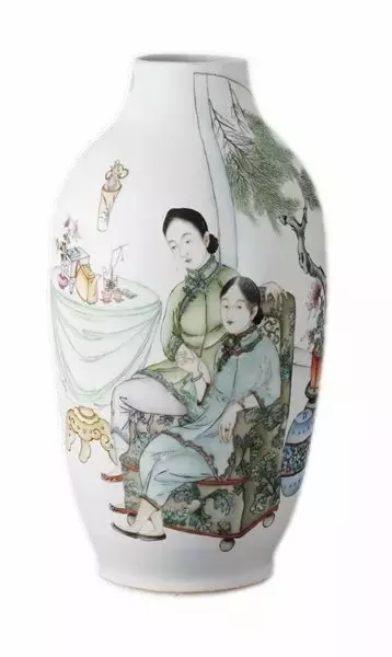 干货︱民国粉彩时装人物瓷器(好资料)