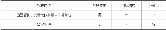 2020芜湖无为市公安局招聘辅警