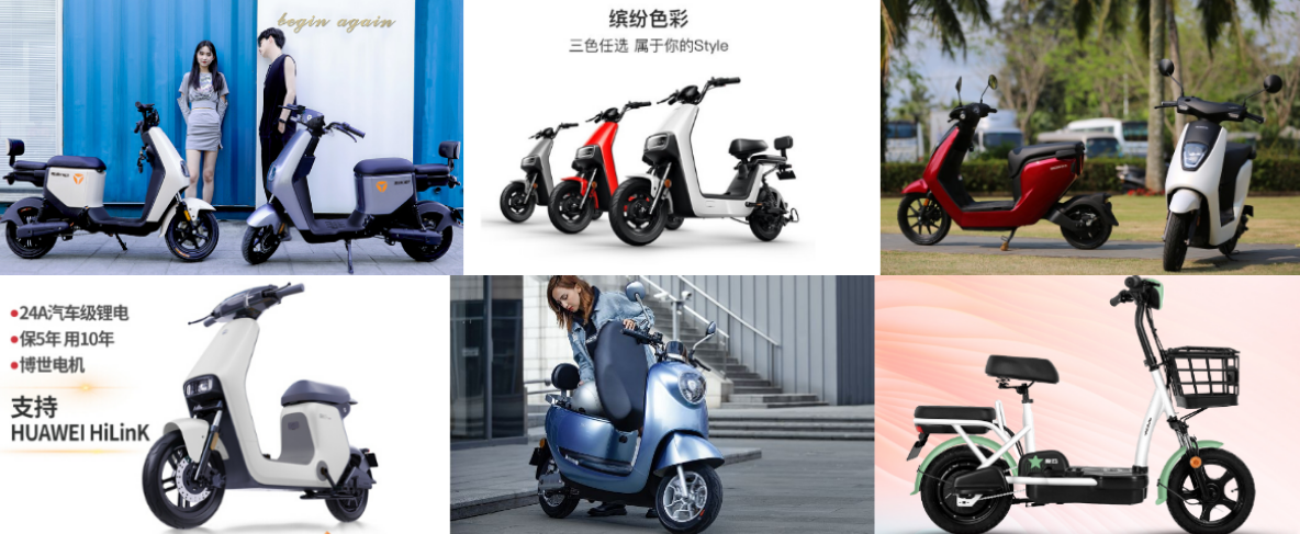 电动车十大大品牌：雅迪、爱玛、新日、小刀、绿源、台铃、立马、爱客、浩宇、欧派。