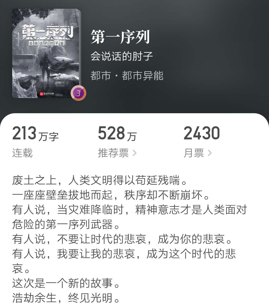 起点2020年年度月票排行榜：诡秘之主霸榜第一，亏成首富挤入前十