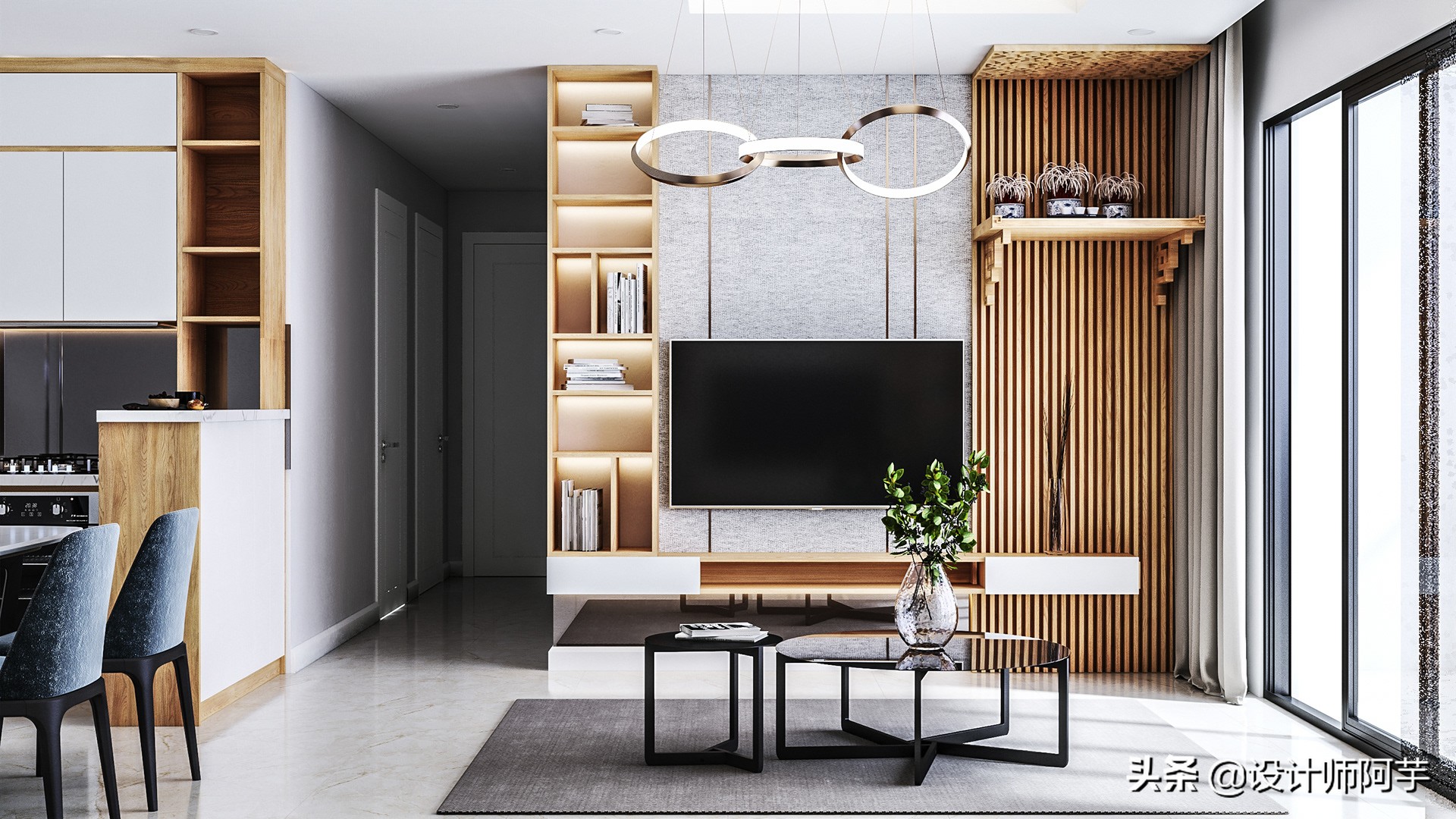 家里装修时,电视背景墙怎么做?50款优秀案例,总有一款适合你