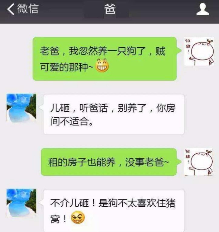大学生与父母的聊天记录走红，没到月底不要想我，家长才是段子手