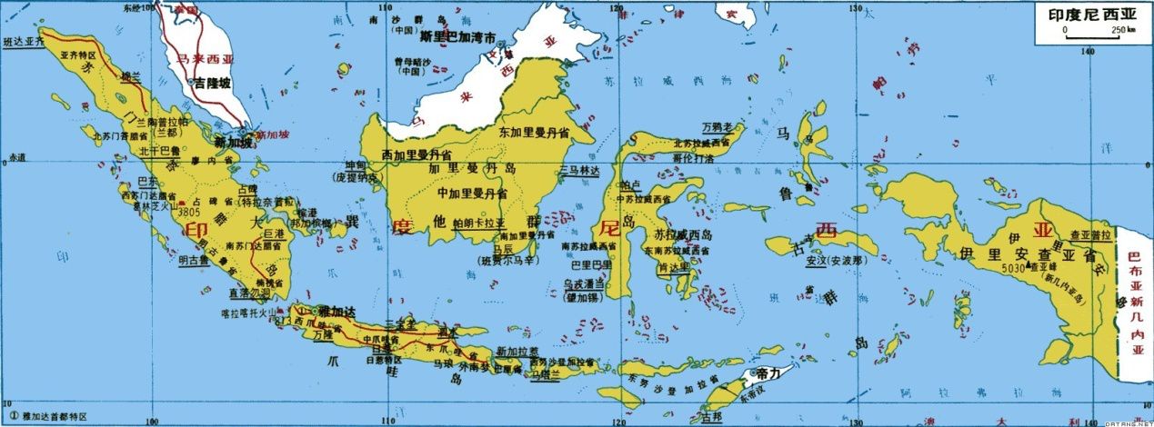 印度尼西亚简介和地图（印度尼西亚作为亚洲版图最大的国家之一，其疆域是如何形成的？）