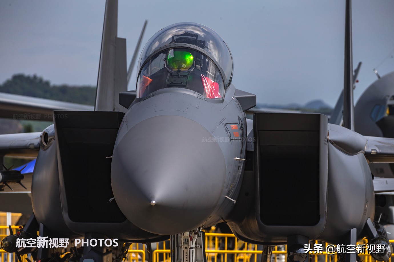 新加坡空军F15SG战斗机极致细节特写 全机上下铆钉不少 做工讲究