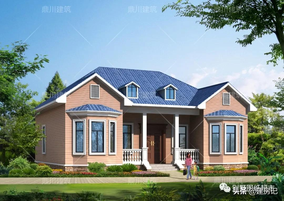5款农村一层别墅,最低13万造价,江苏农村养老房最合适