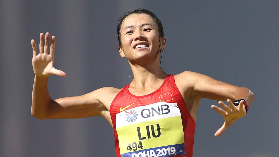 2010年竞走世界杯"竞走女皇"刘虹,竞走大满贯选手,在东京奥运为卫冕