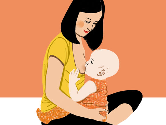 哺乳婴儿的正确姿势图(新手妈妈看过来) - 乐宝宝贝