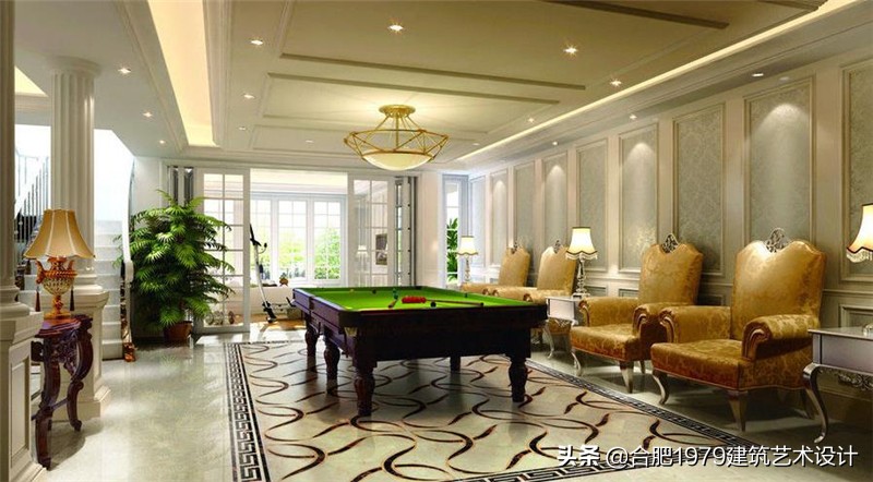 合肥台球会所设计案｜合肥台球室设计效果图欣赏