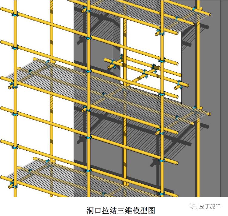 大神绘制脚手架三维构造图，清晰明了