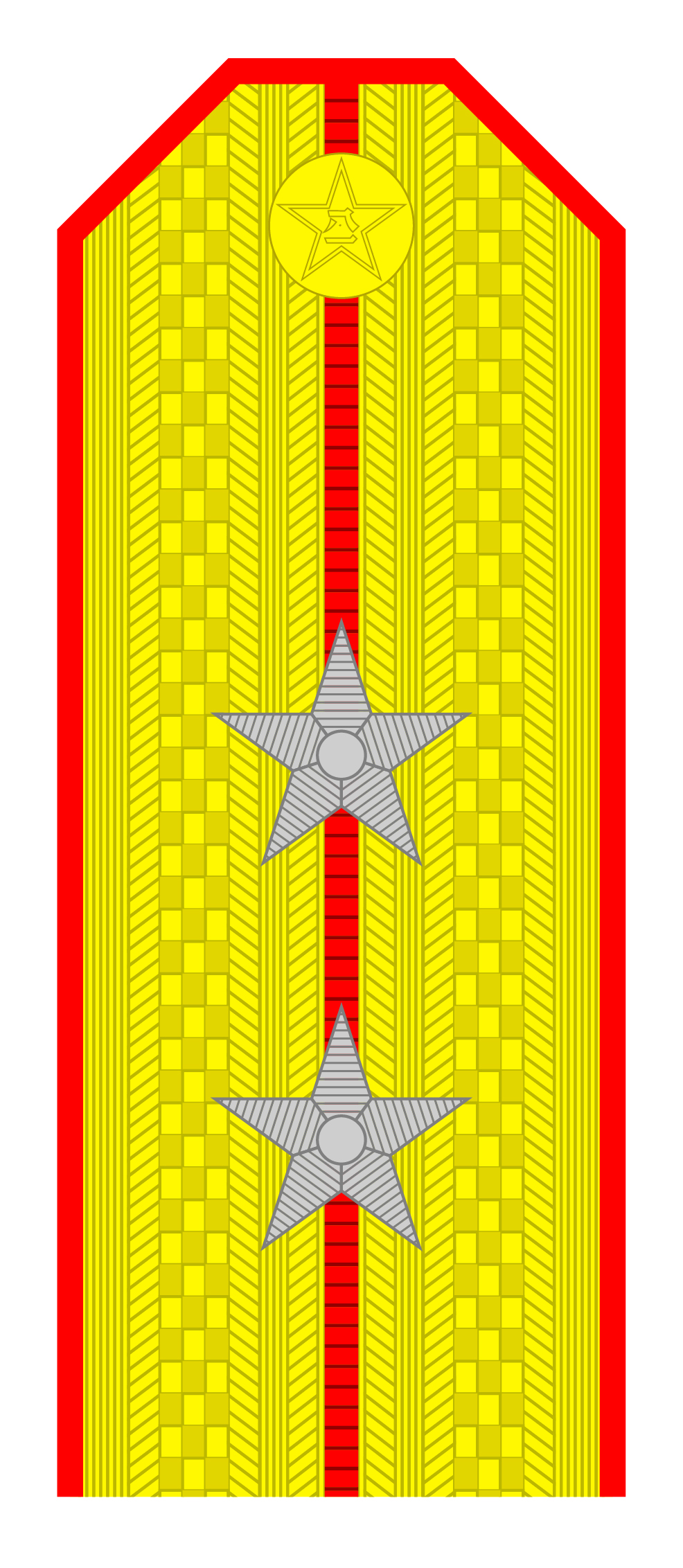 解放军肩章大小图片（解放军55式军衔军官常服肩章一览）