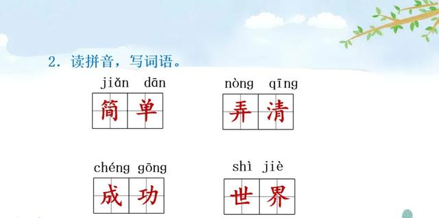 语文二年级下24课《当世界年纪还小的时候》图文解读+知识点+测试