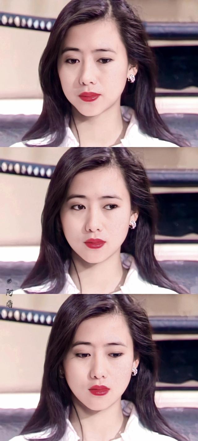 年轻时的翁虹，美貌倾城，仿佛人间尤物