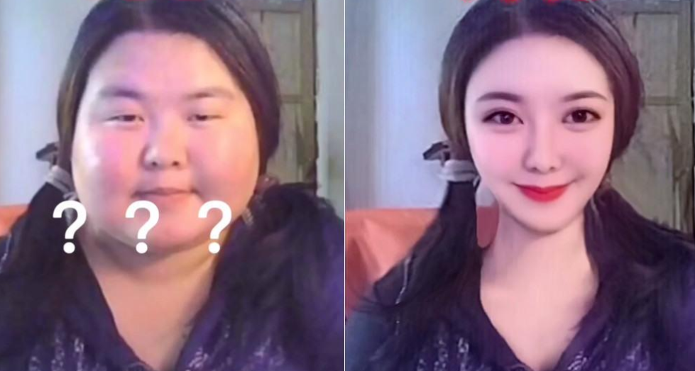 大学生“修图前后”对比照，男生技术一流，女生好似“换脸”