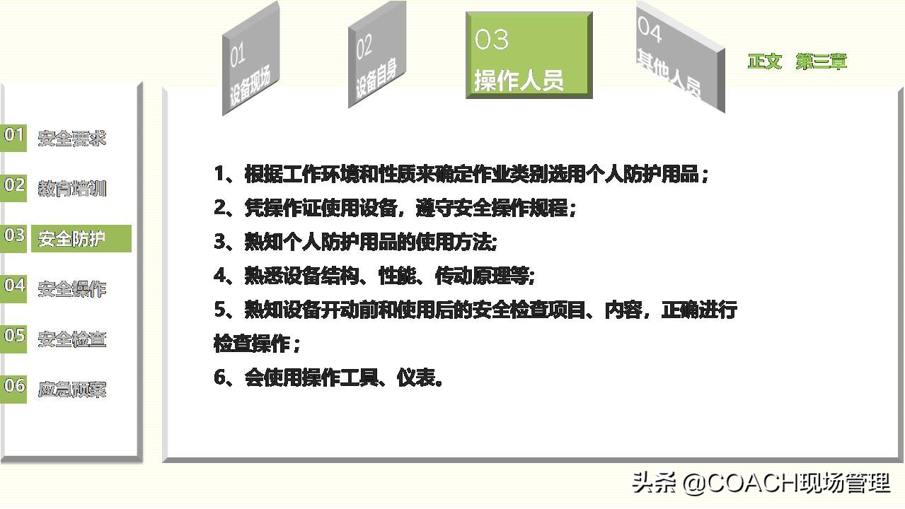 现场管理（安全）-员工在职培训之设备管理安全培训