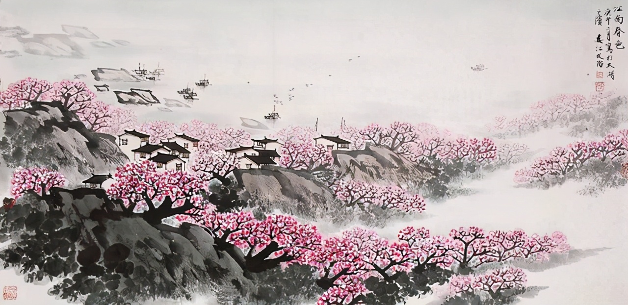 秦观的一首农村田园风光春景词，句句生动形象，如见其境