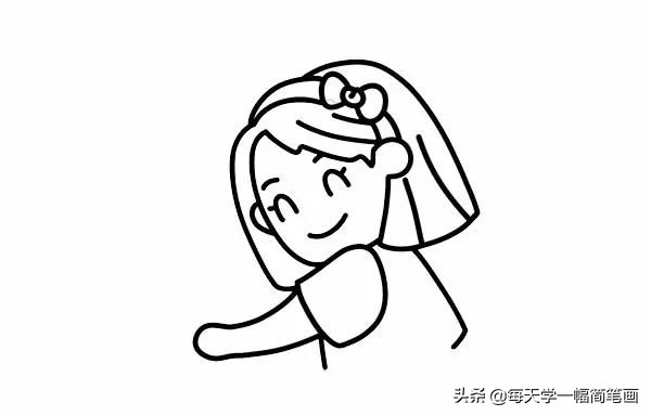 每天学一幅简笔画--母亲节母亲人物简笔画步骤图片大全