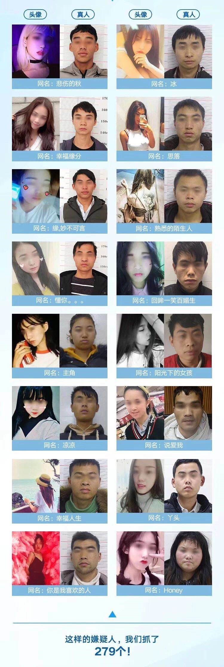49个“网恋”窝点被捣毁，279名嫌疑人中有没有你的“女网友”？「三分钟法治新闻全知道」