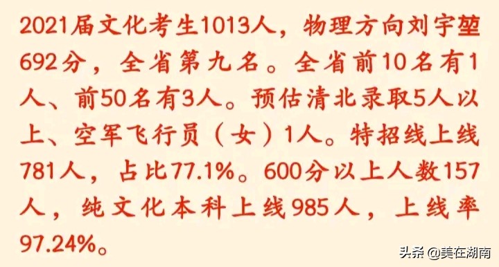 高考喜报传佳音，湖南多地高中成绩出炉，看是不是你所在的学校