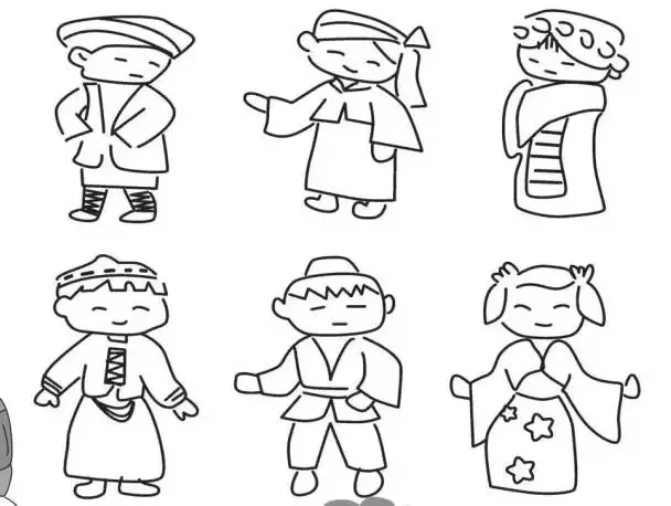 简笔画|人物简笔画大全,简单好画,一学就会,快为宝宝收藏!