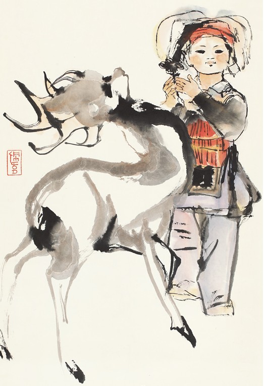 《鹿铃》传统水墨与童话故事的完美结合，凸显人与自然的和谐画卷