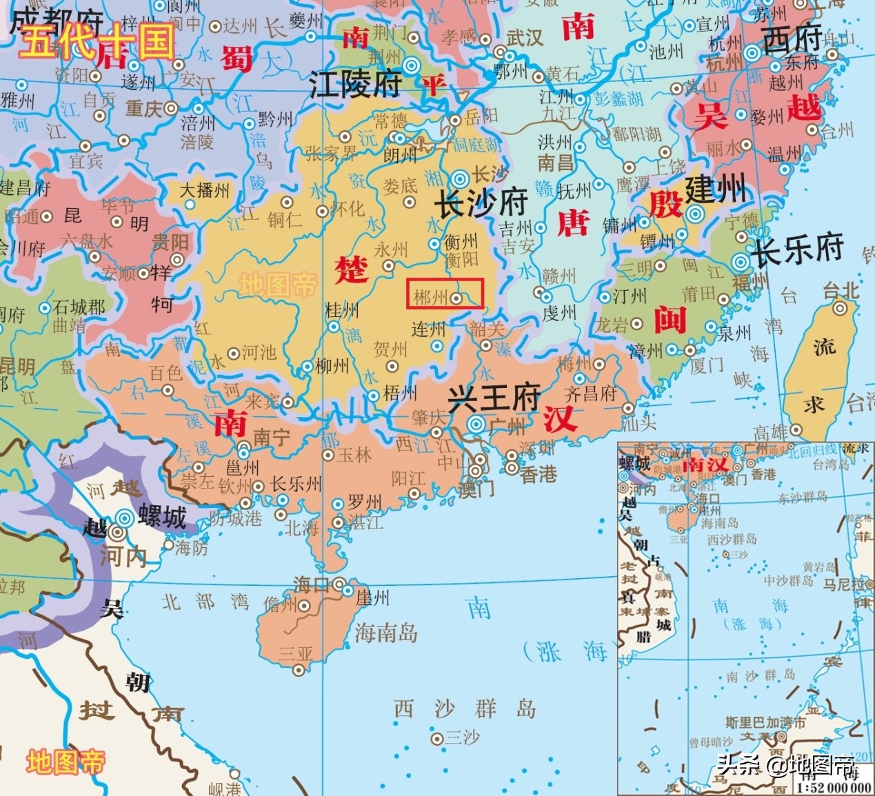 湖南郴州地图（郴州市地图）