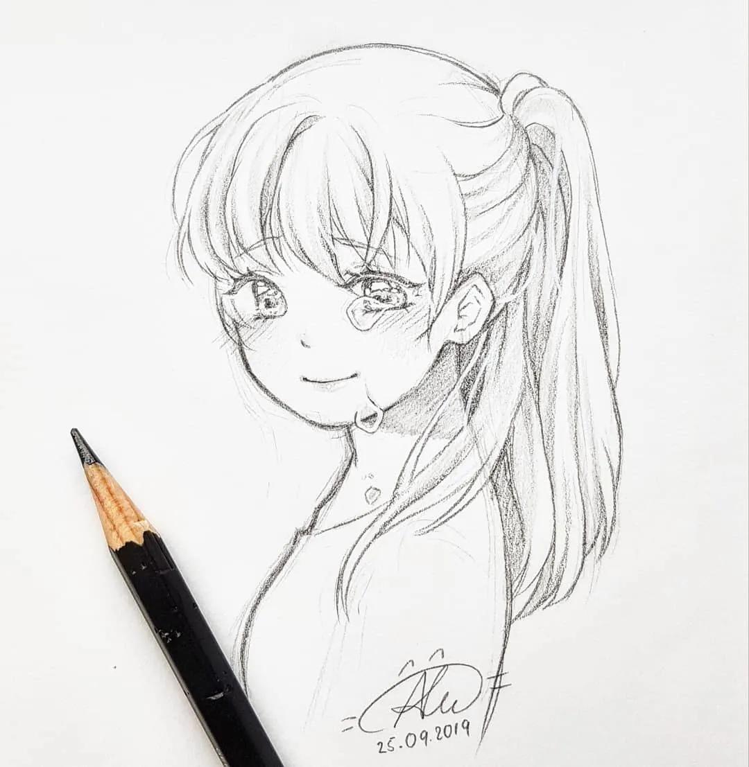 怎么画动漫人物 动漫少女简笔画-起航号