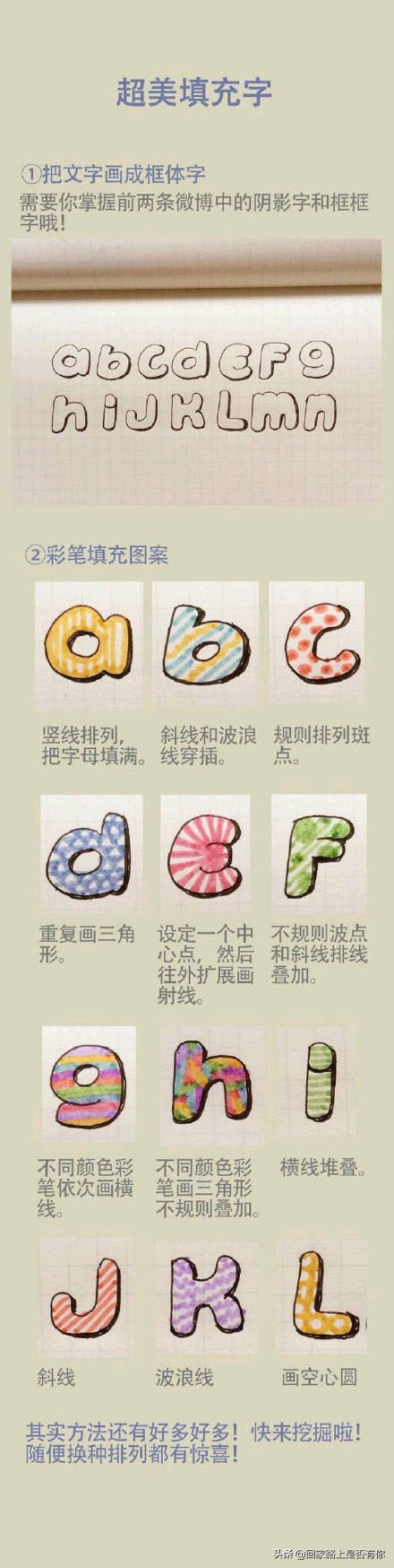 教你写漂亮的艺术字 