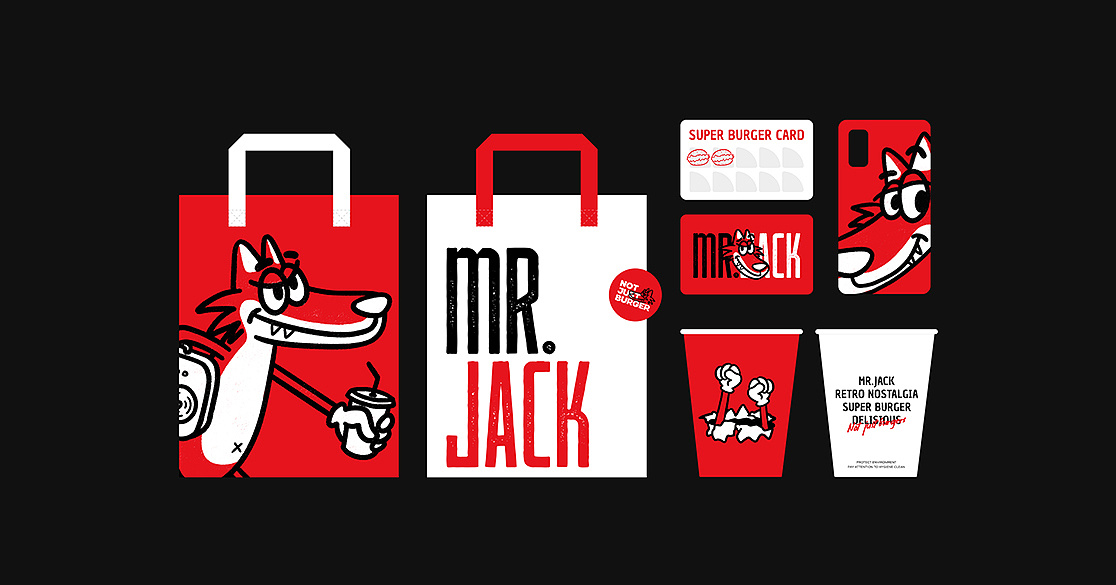 MR.JACK炸鸡汉堡品牌 | 充满热情的美式趣味风格