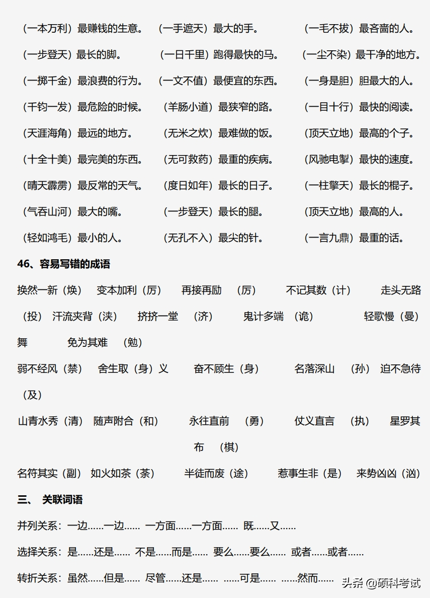 小学语文基础知识，古诗、成语、近反义词、名句、谚语、歇后语