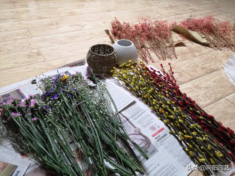 腊梅，银柳做插花，花友都喜欢，水瓶加点糖，“保鲜”60天