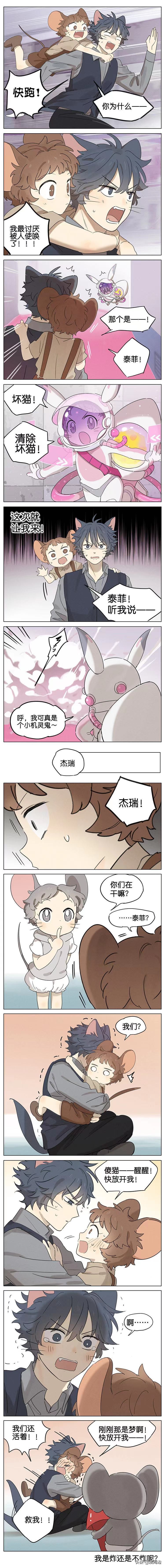「拟人化漫画」猫和老鼠：被追逐的一天
