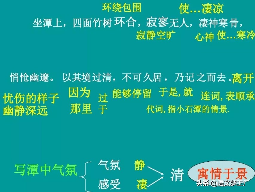 初中语文读讲练：八下三单元《小石潭记》